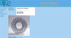 Desktop Screenshot of alicewhish.com